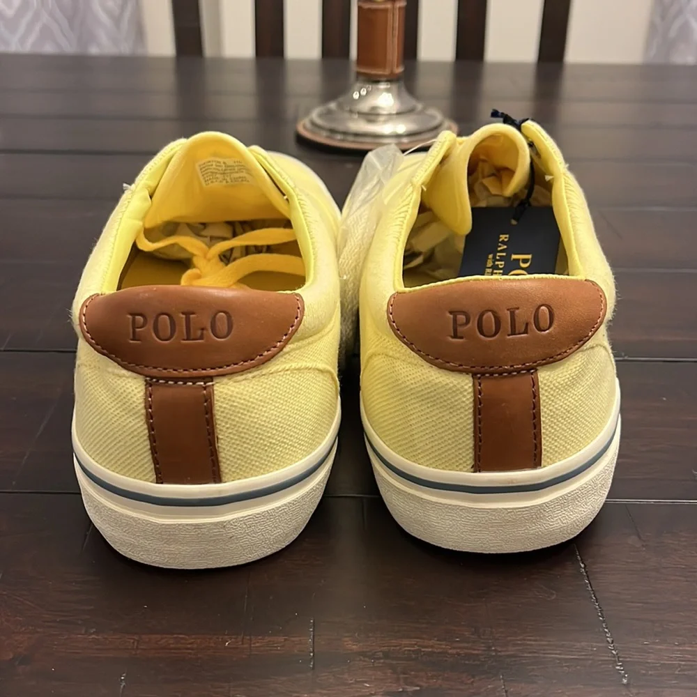 Polo Ralph Lauren Thorton II SK VLC boat deck shoes sneakers Banana Peel Men’s